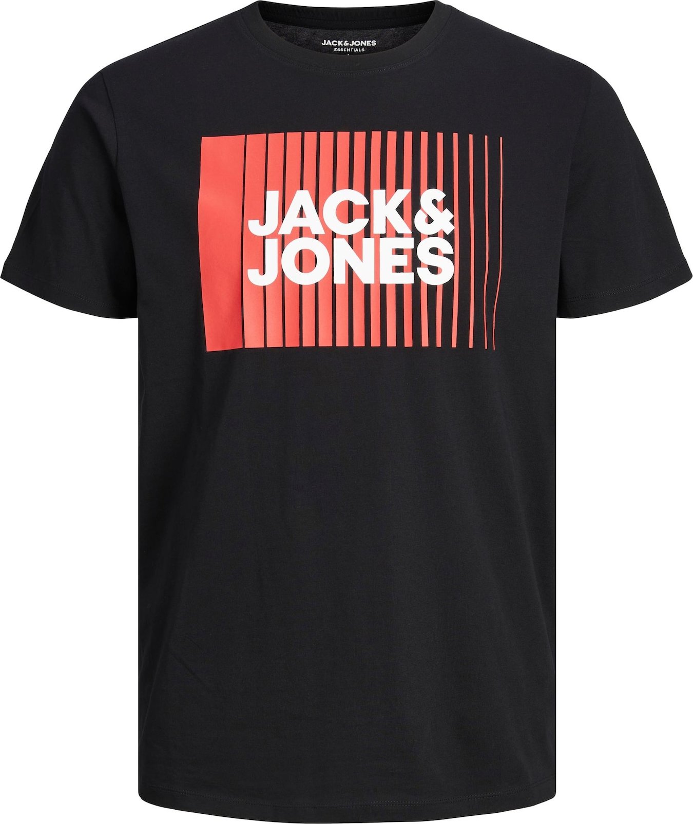 JACK & JONES Tričko červená / černá / bílá