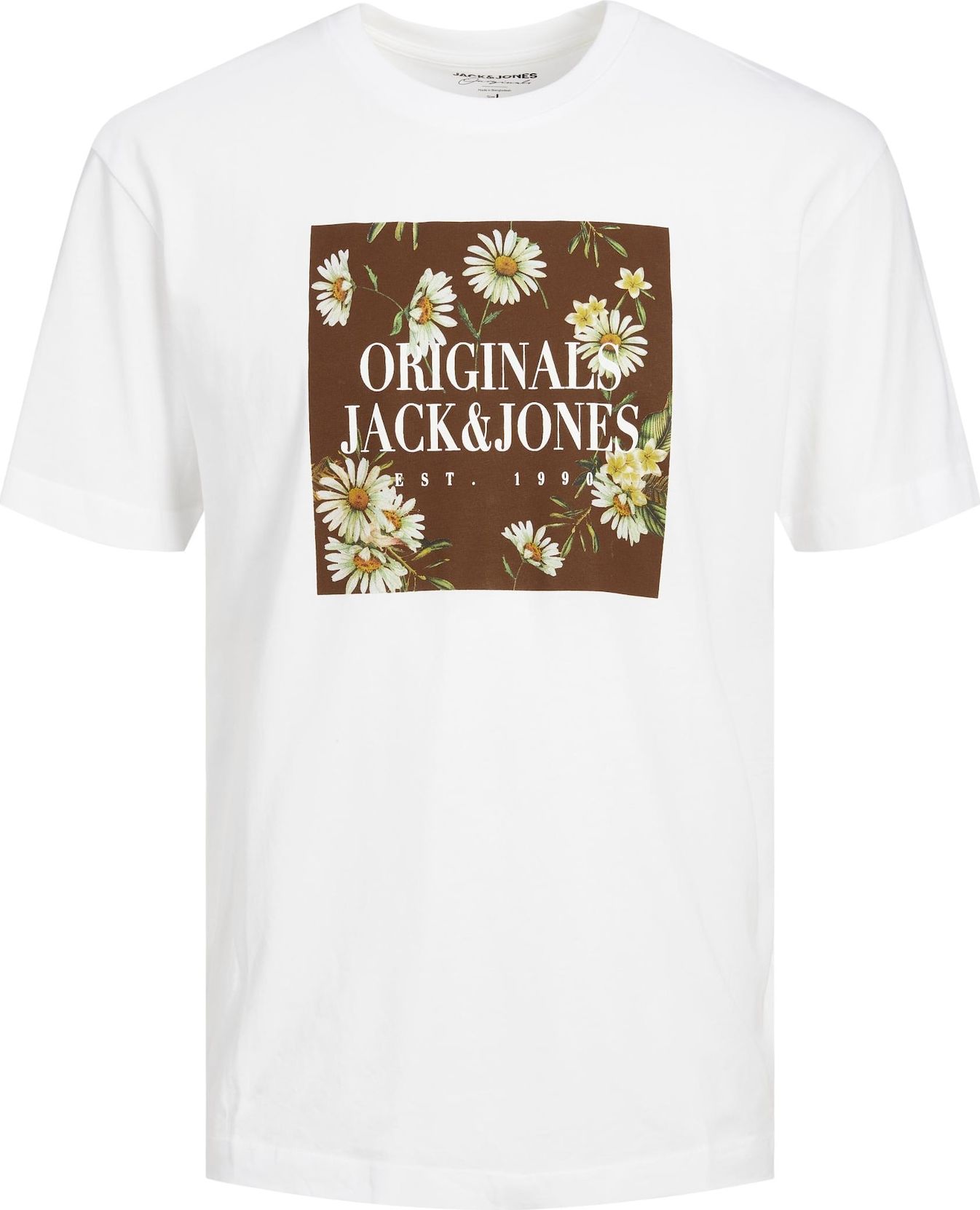 JACK & JONES Tričko 'Flores' mix barev / bílá