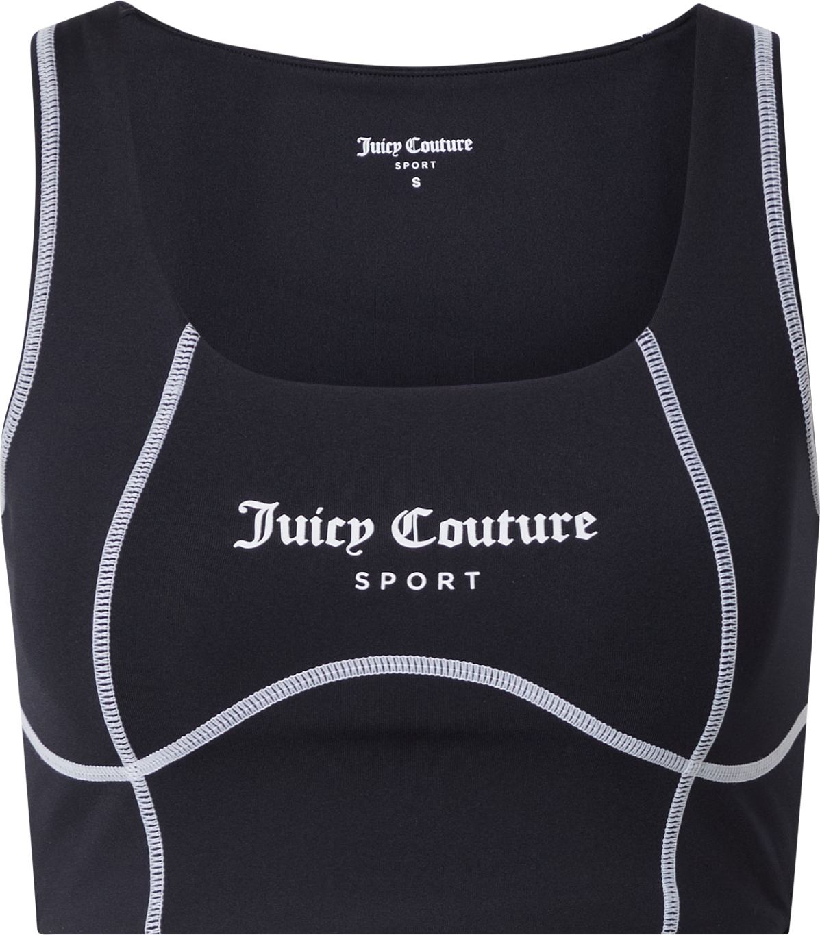 Juicy Couture Sport Sportovní podprsenka 'RIZZO' černá / bílá