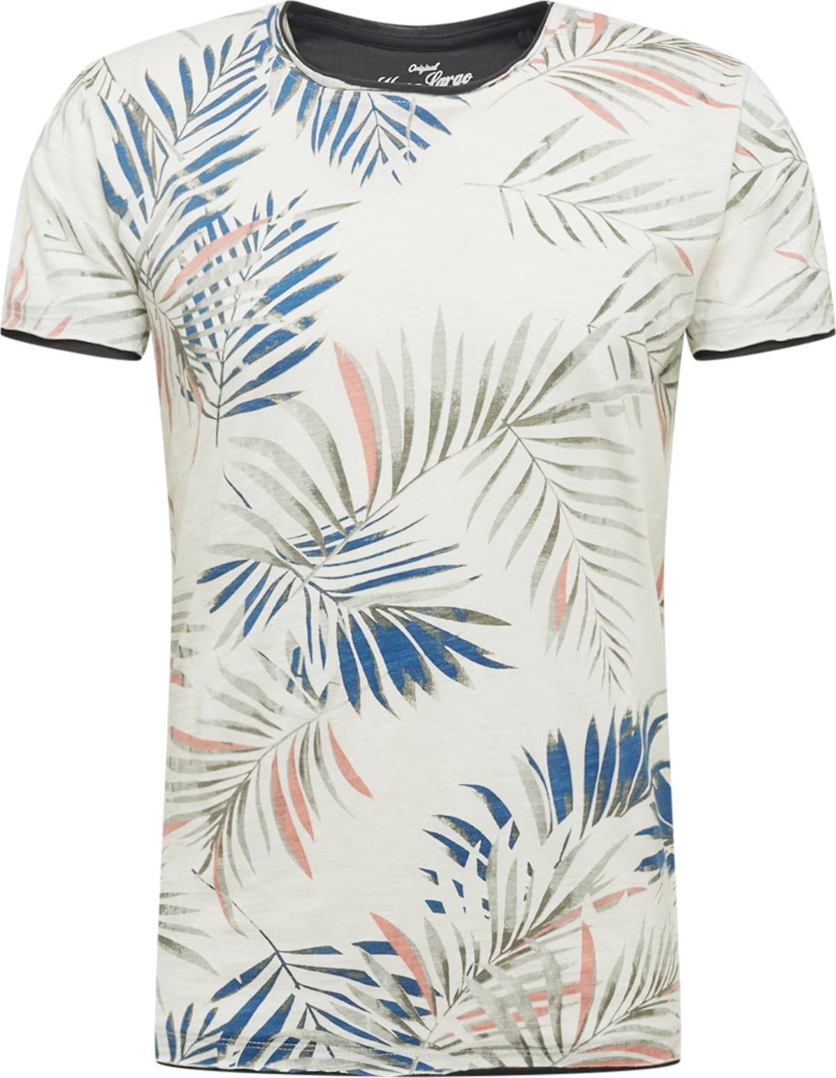 Key Largo Tričko 'PALM' námořnická modř / khaki / lososová / offwhite