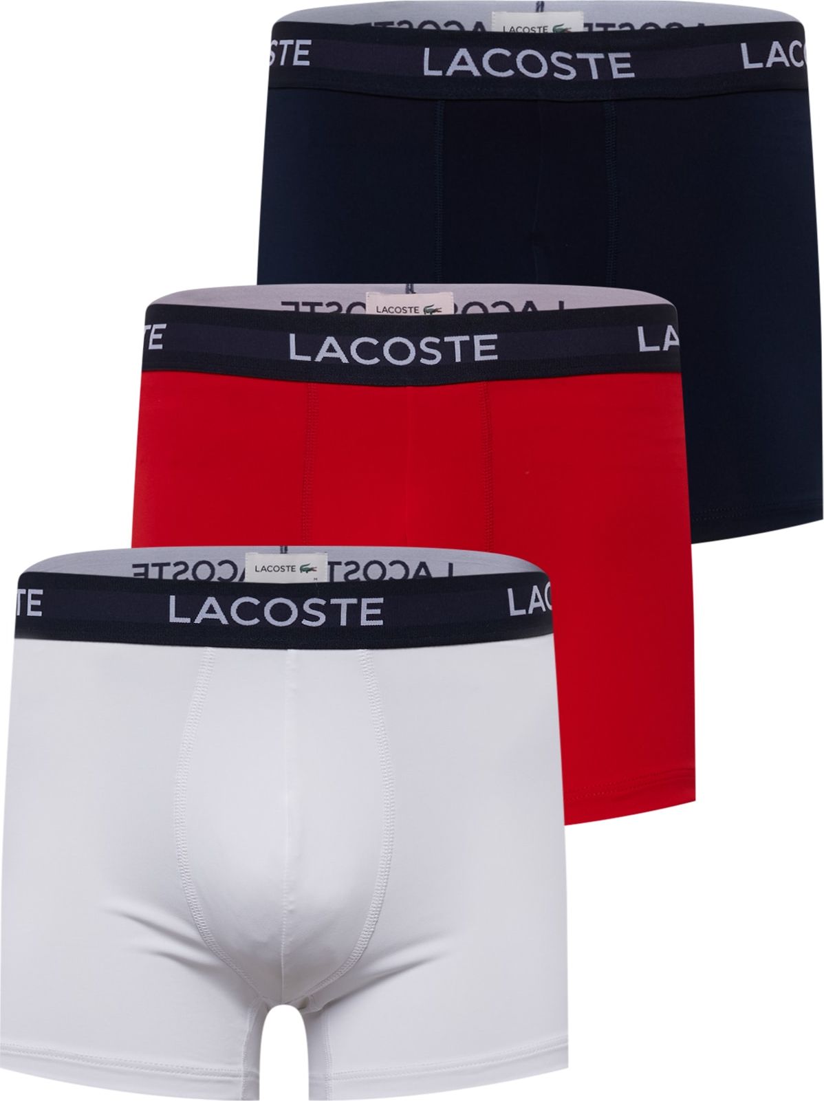 LACOSTE Boxerky námořnická modř / červená / bílá