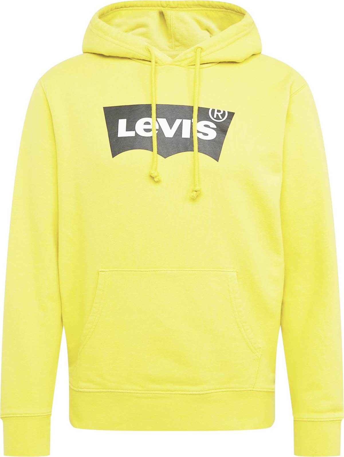 LEVI'S Mikina 'STANDARD GRAPHIC HOODIE YELLOWS/ORANGES' žlutá / černá / bílá