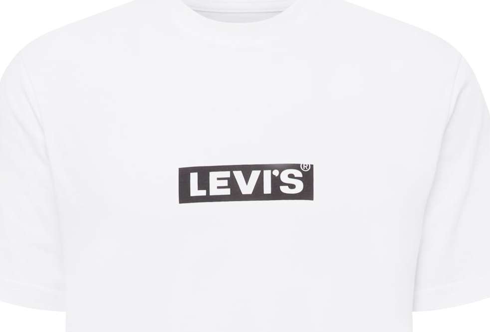 LEVI'S Tričko 'LSE_SS RELAXED FIT TEE NEUTRALS' černá / bílá