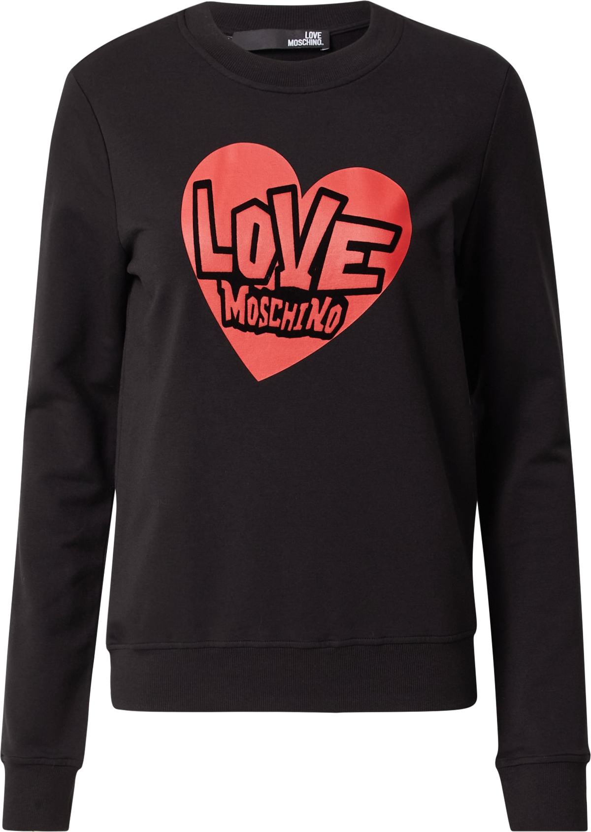 Love Moschino Mikina červená / černá