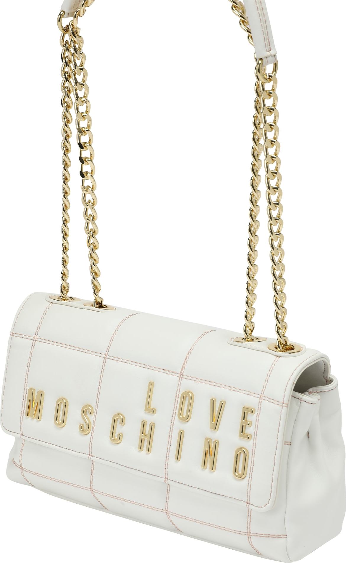 Love Moschino Taška přes rameno zlatá / bílá