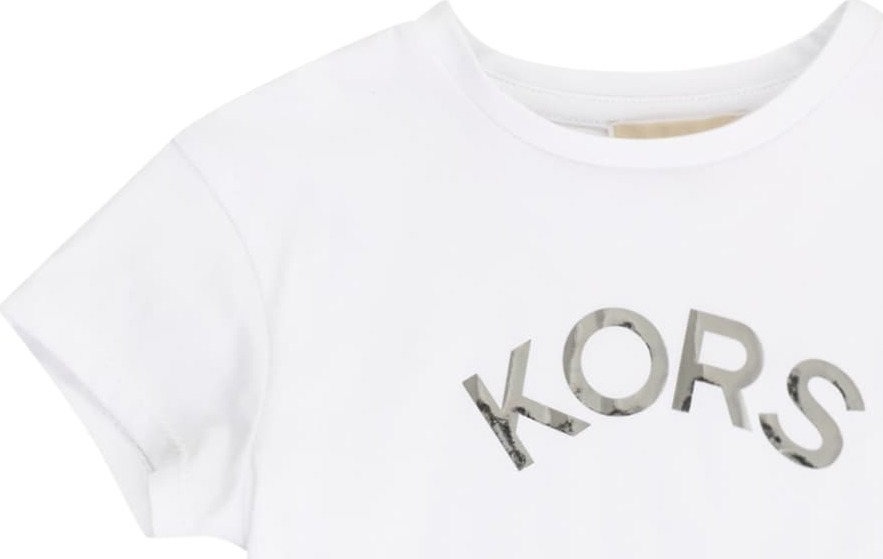 Michael Kors Kids Tričko stříbrná / bílá