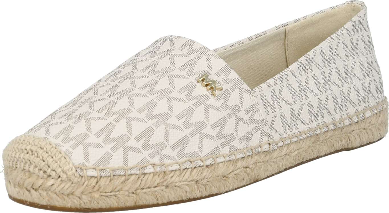 MICHAEL Michael Kors Espadrilky 'KENDRICK' mokka / zlatá / offwhite