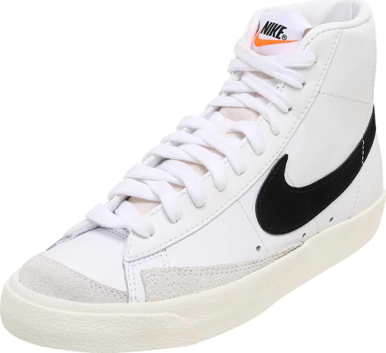 Nike Sportswear Kotníkové tenisky 'Blazer Mid 77' béžová / oranžová / černá / bílá