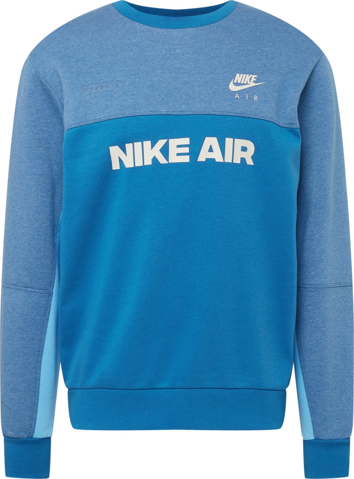 Nike Sportswear Mikina kouřově modrá / nebeská modř / bílá