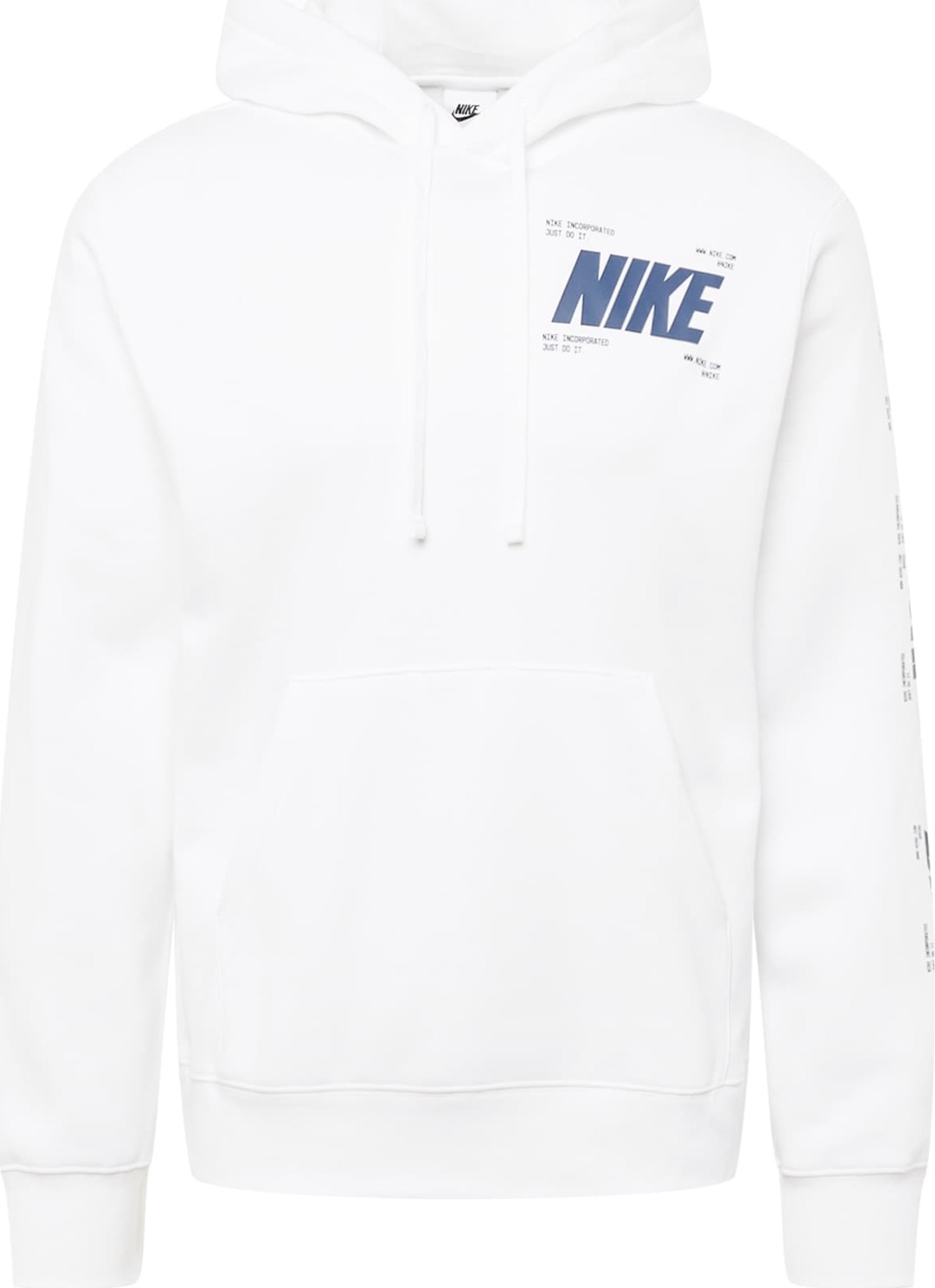 Nike Sportswear Mikina námořnická modř / modrá džínovina / bílá