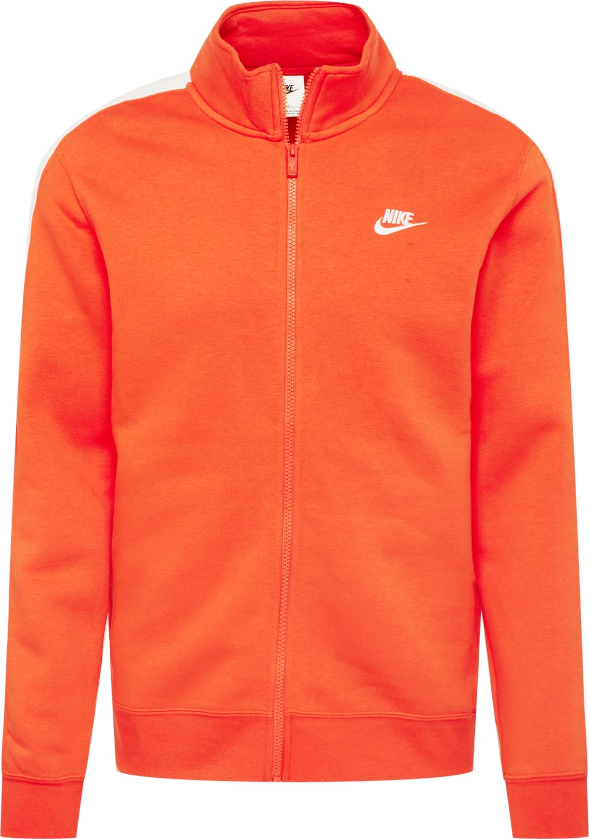 Nike Sportswear Mikina oranžově červená / bílá