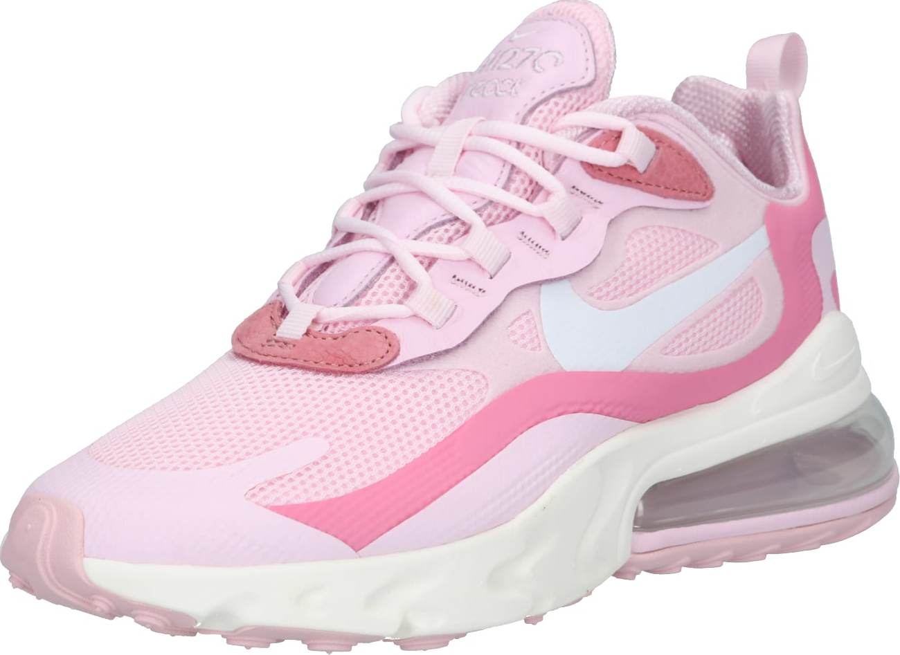 Nike Sportswear Tenisky 'Air Max 270 React' pink / růžová / pastelově růžová / bílá