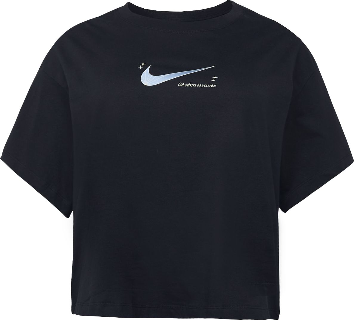 Nike Sportswear Tričko chladná modrá / černá / bílá