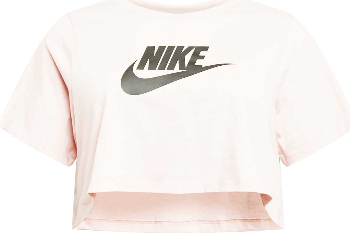 Nike Sportswear Tričko růžová / černá