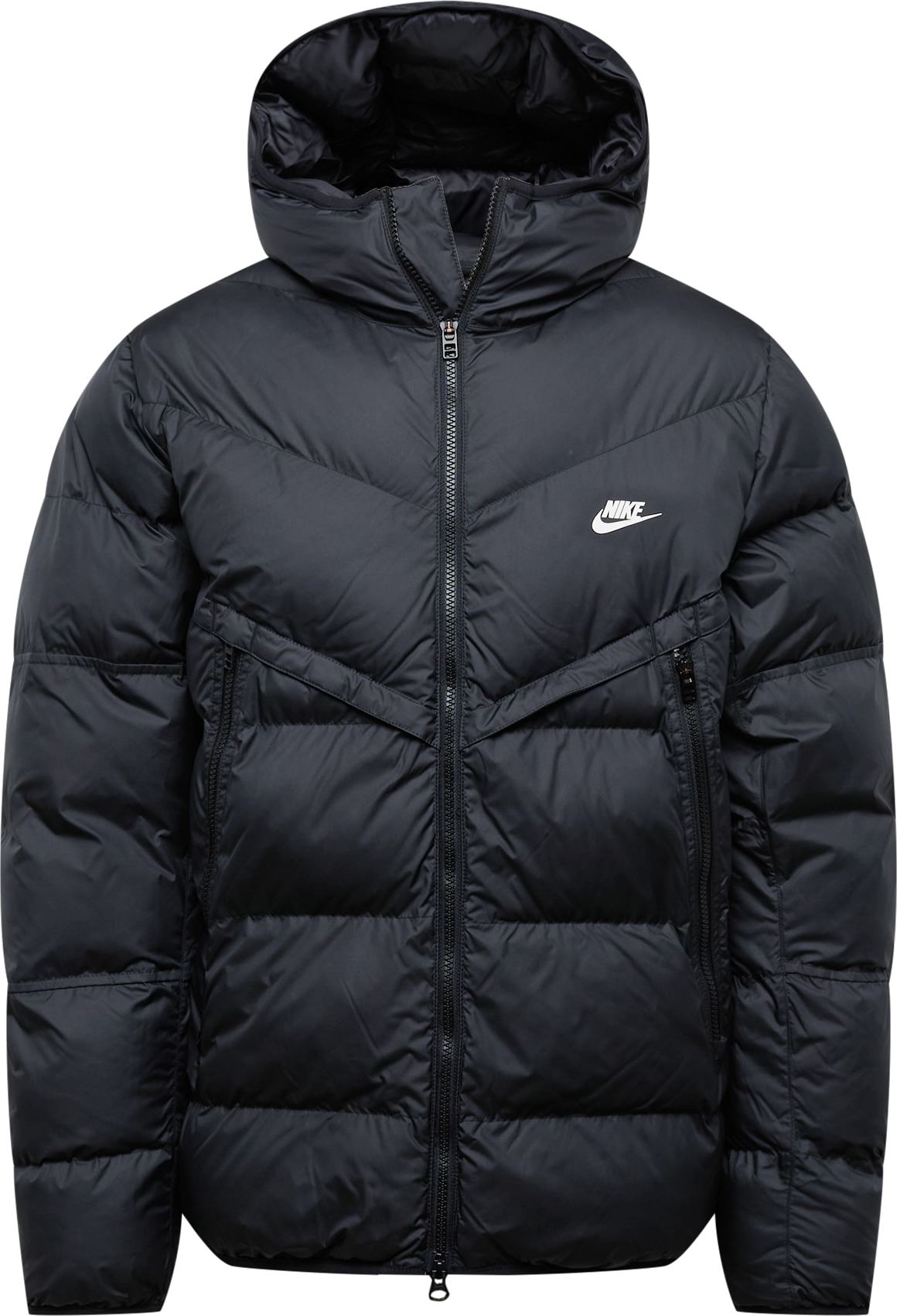 Nike Sportswear Zimní bunda černá / bílá