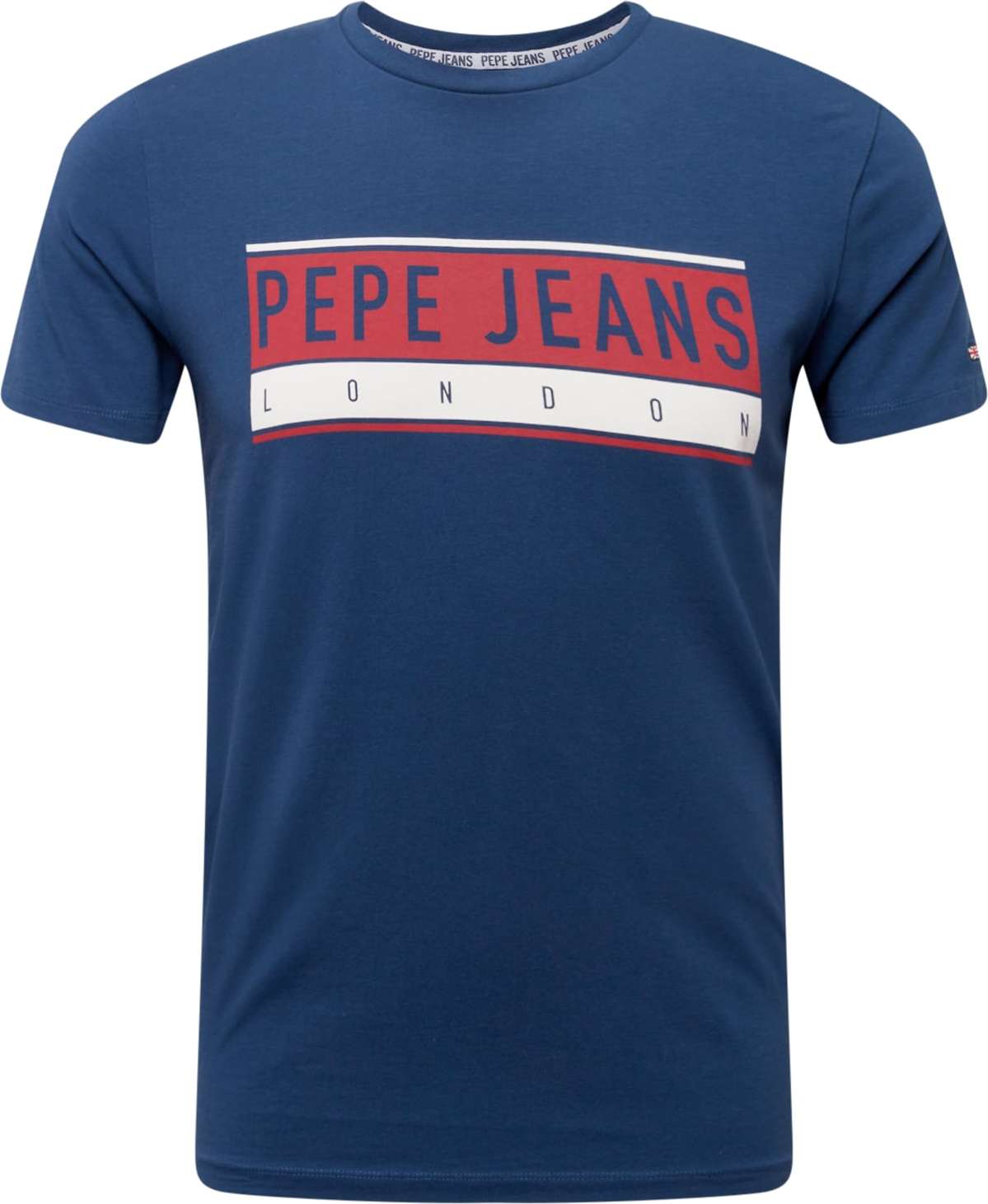 Pepe Jeans Tričko 'JAYO' tmavě modrá / červená / bílá