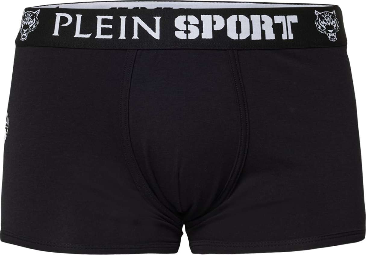 Plein Sport Boxerky 'Tiger' černá / bílá