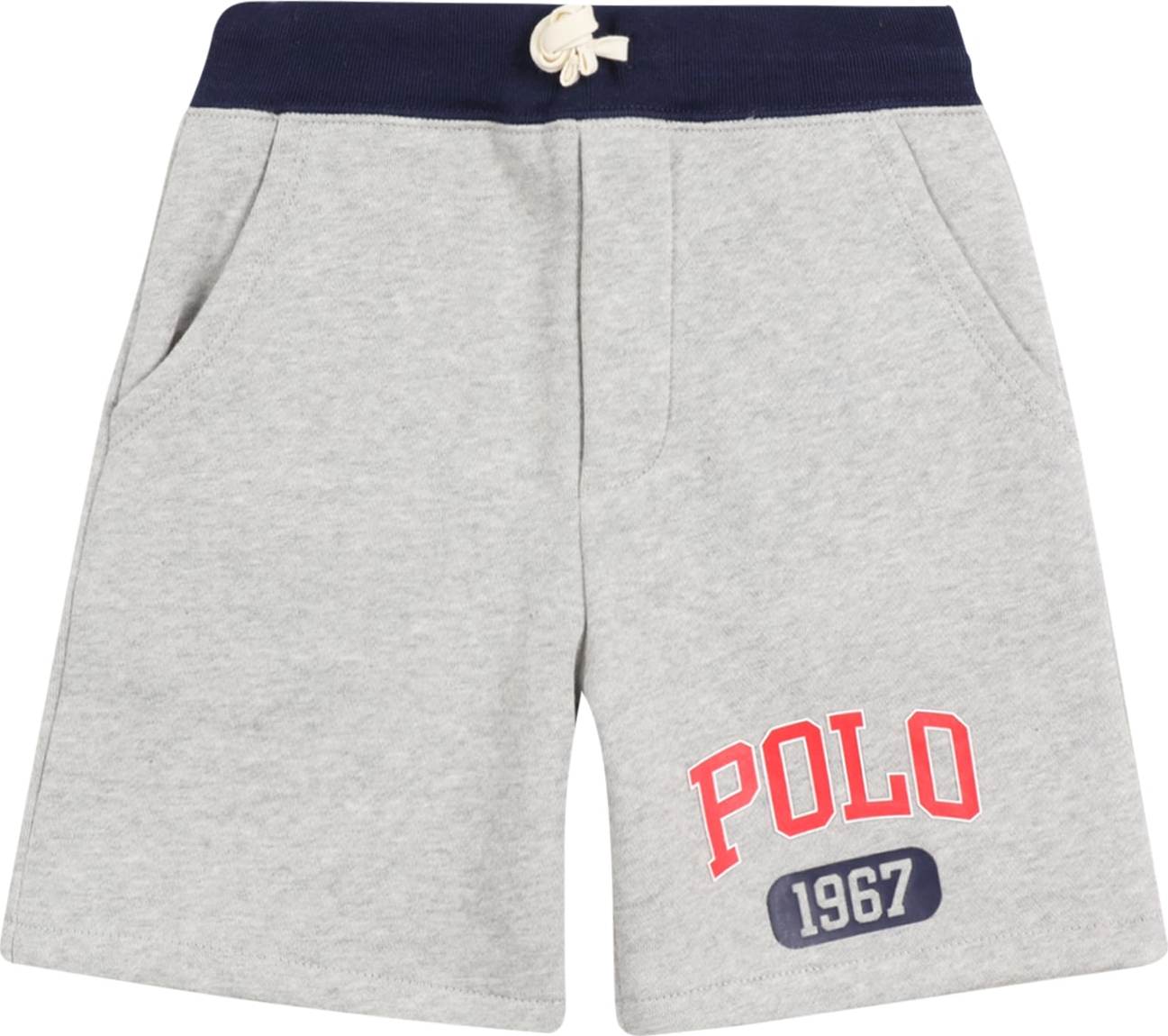 Polo Ralph Lauren Kalhoty námořnická modř / šedý melír / světle červená / bílá