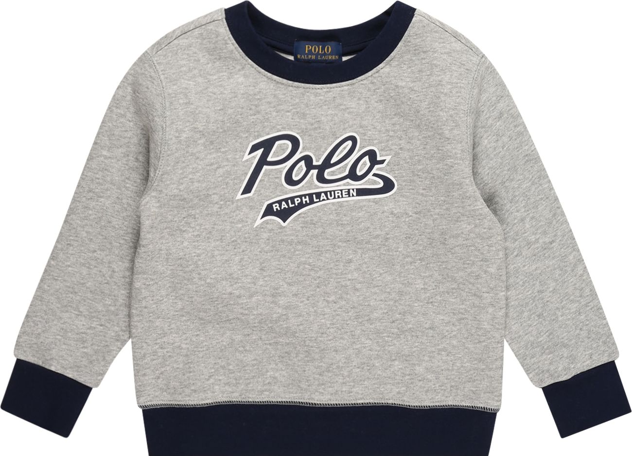 Polo Ralph Lauren Mikina noční modrá / šedý melír / bílá