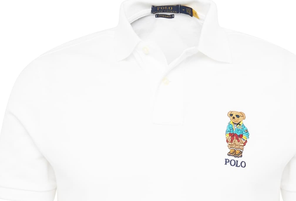 Polo Ralph Lauren Tričko světlemodrá / hnědá / bílá