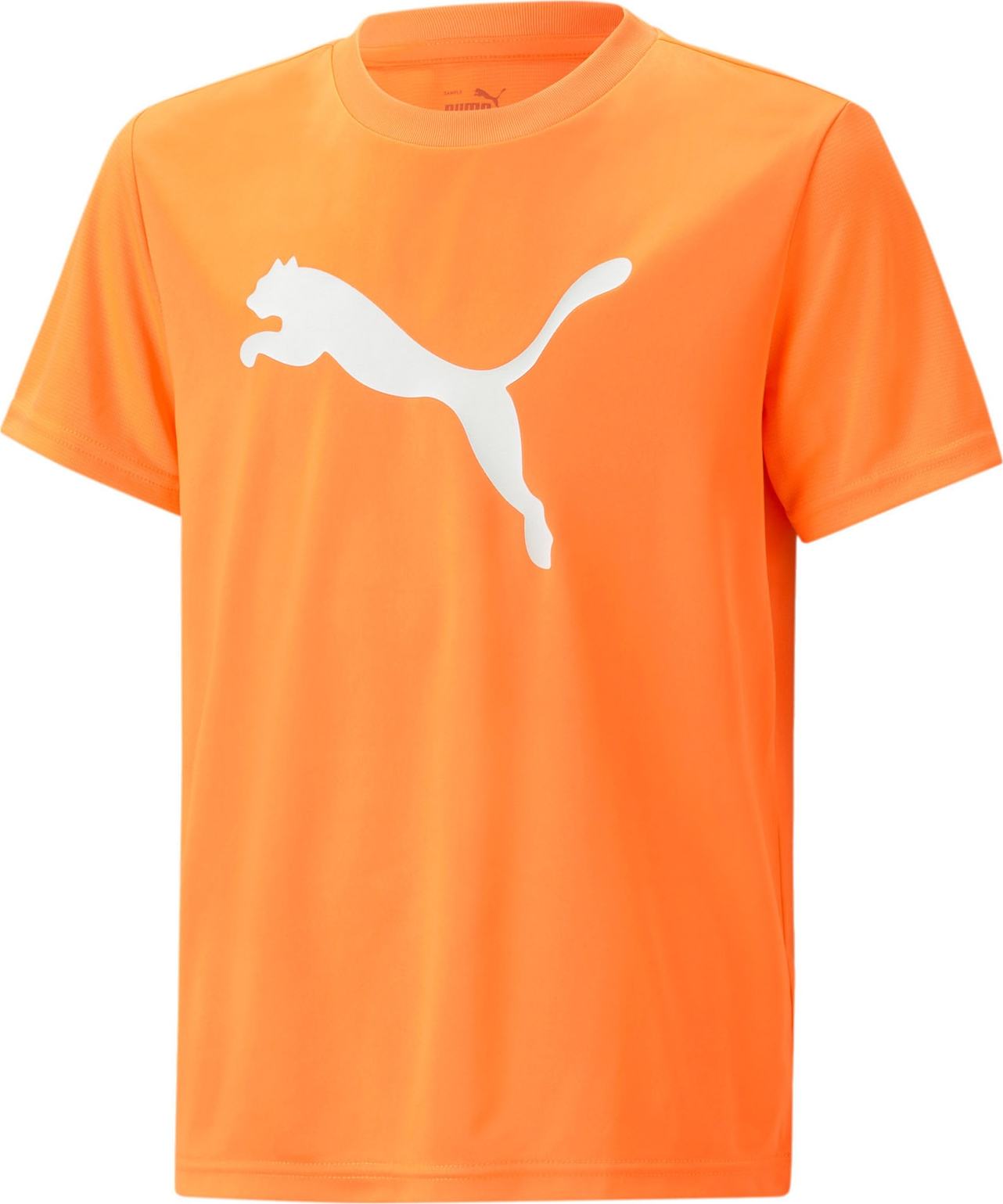 PUMA Funkční tričko jasně oranžová / bílá