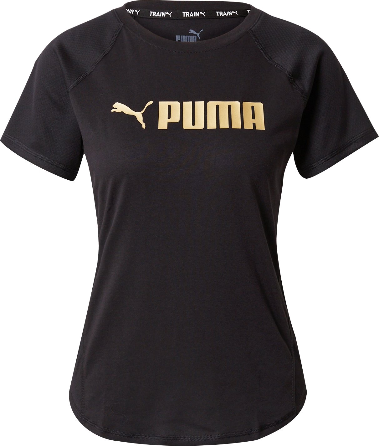 PUMA Funkční tričko žlutá / černá