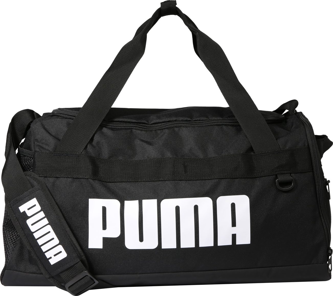 PUMA Sportovní taška černá / bílá