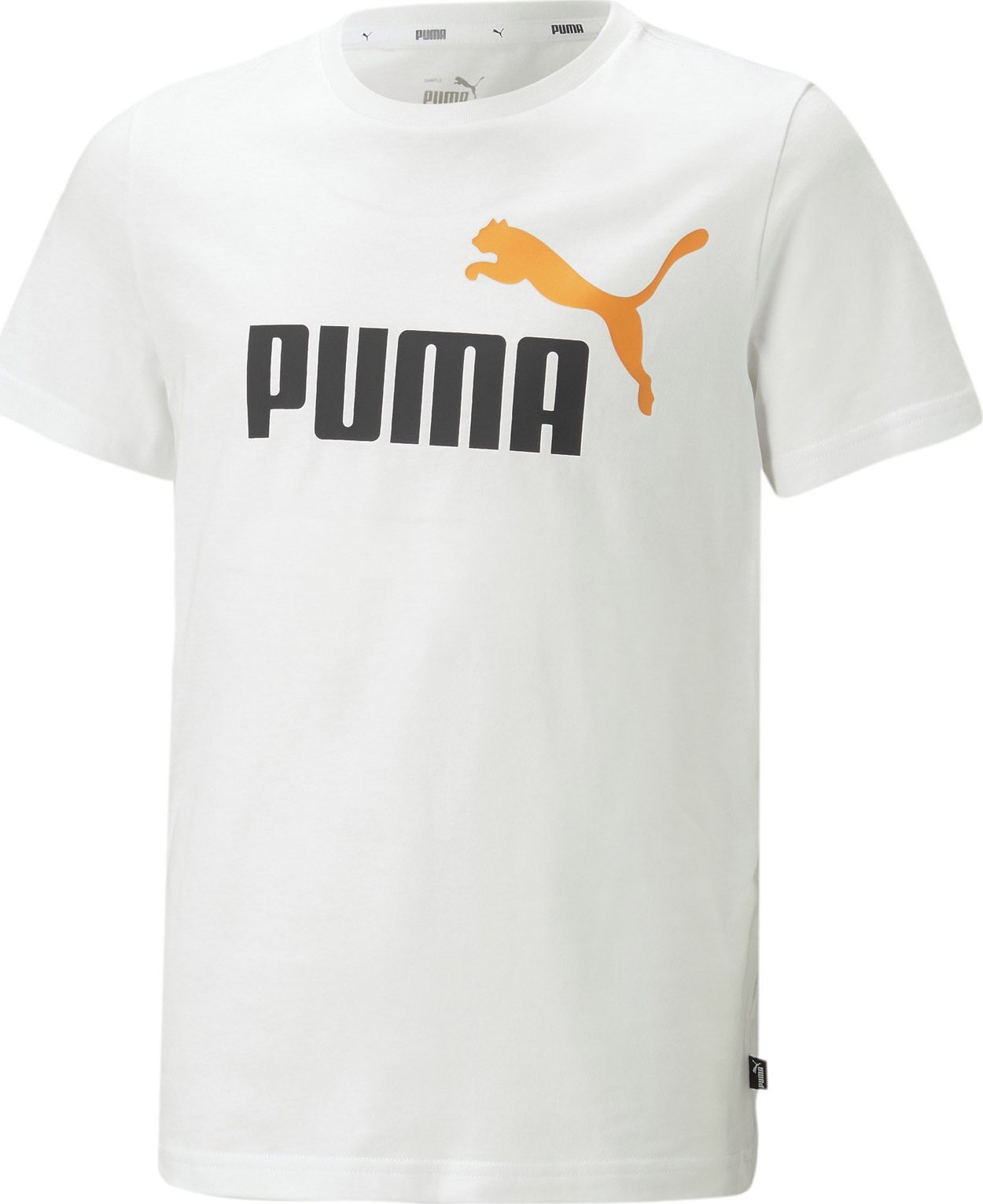 PUMA Tričko medová / černá / bílá