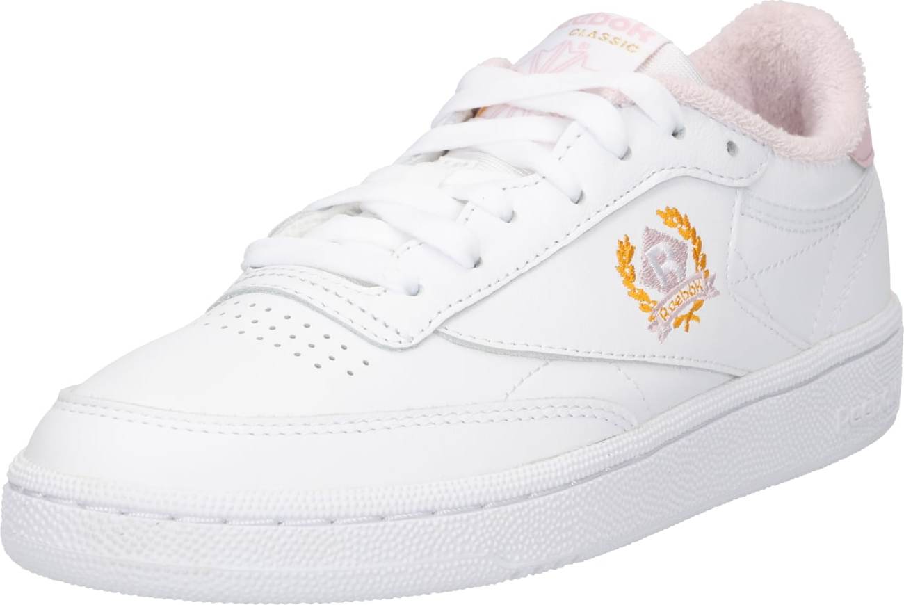 Reebok Classics Tenisky 'Club C 85' tmavě žlutá / světle růžová / bílá