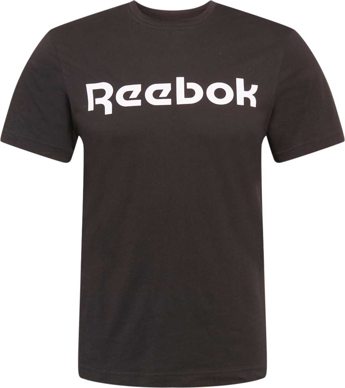 Reebok Sport Funkční tričko černá / bílá