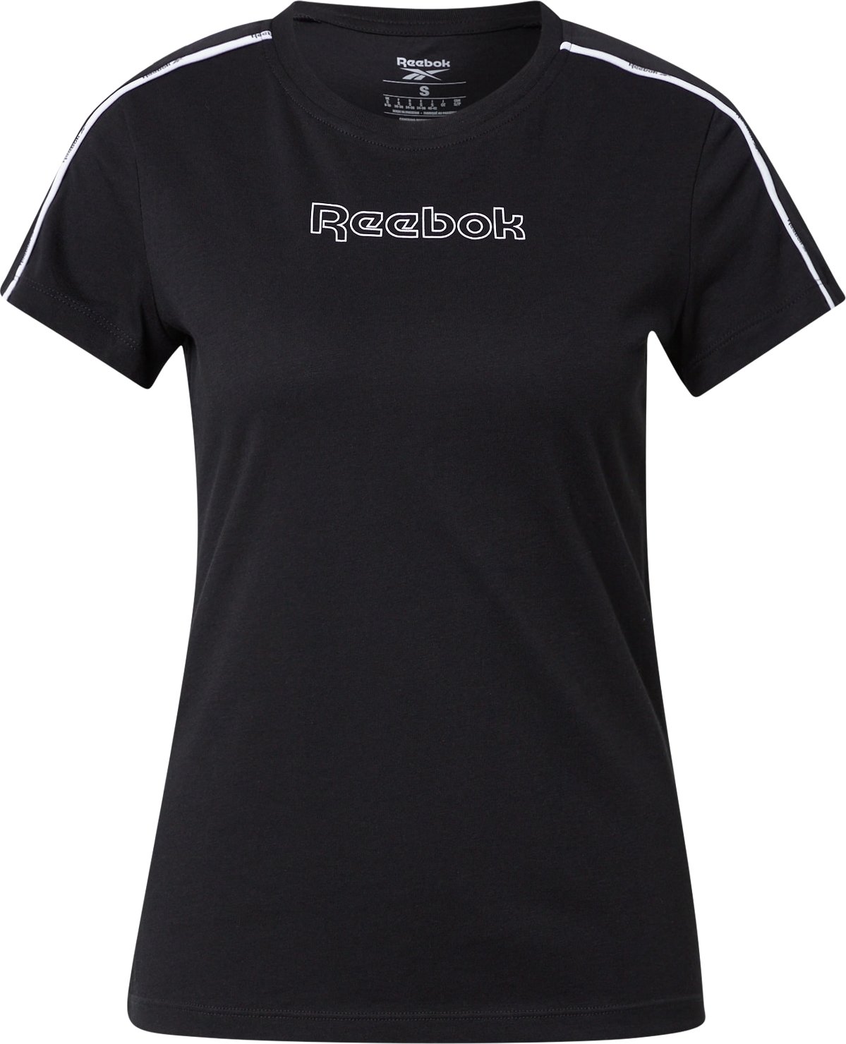 Reebok Sport Funkční tričko černá / bílá