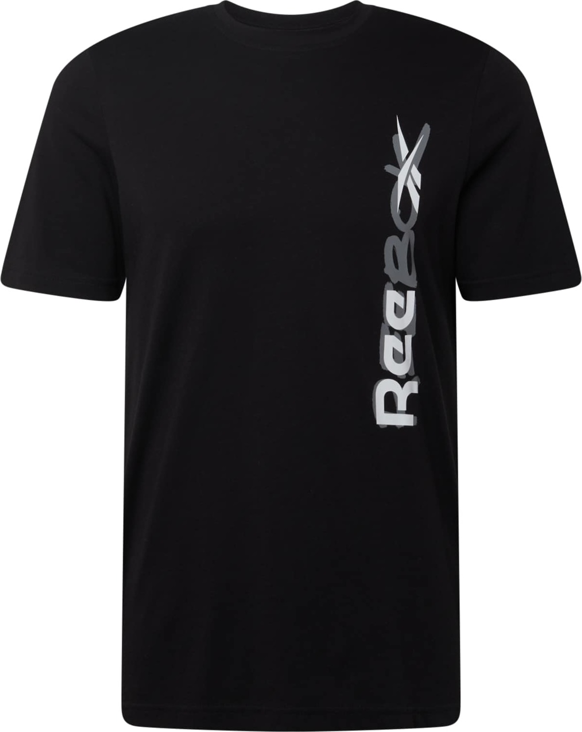 Reebok Sport Funkční tričko černá / stříbrná / bílá