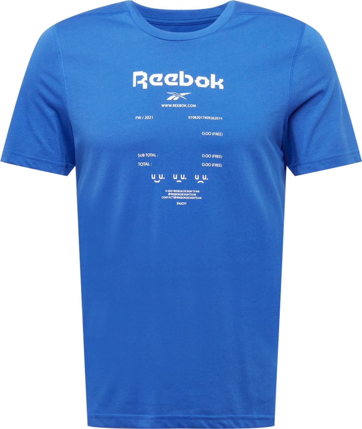 Reebok Sport Funkční tričko královská modrá / bílá