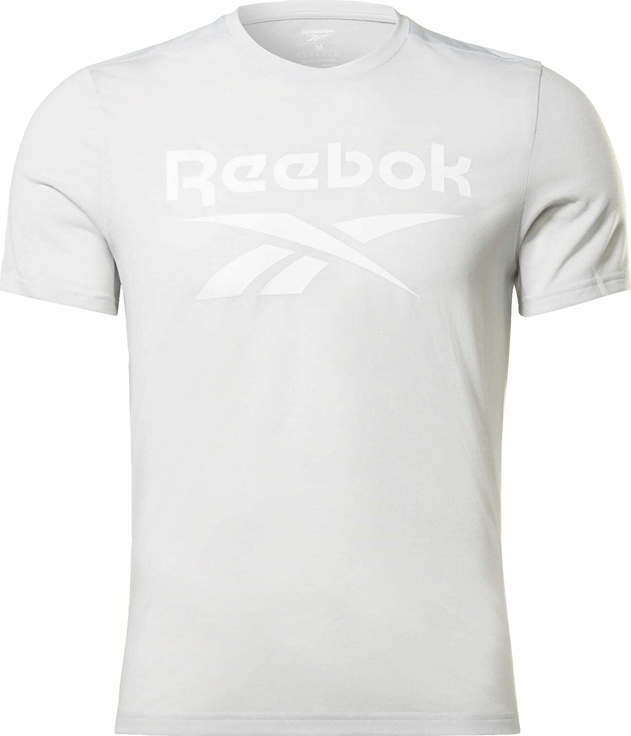 Reebok Sport Funkční tričko světle šedá / bílá