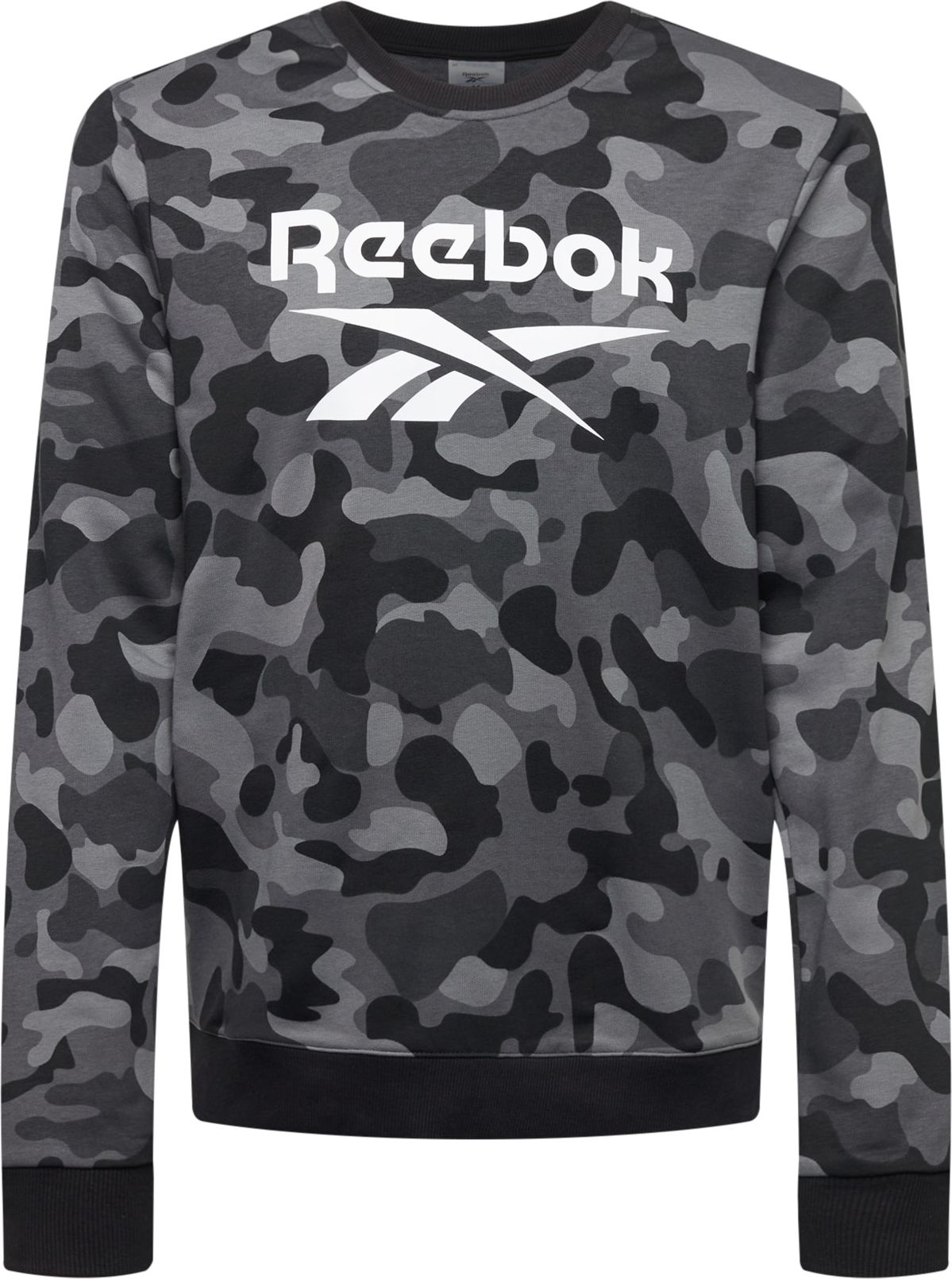 Reebok Sport Sportovní mikina stříbrně šedá / světle šedá / tmavě šedá / černá / bílá