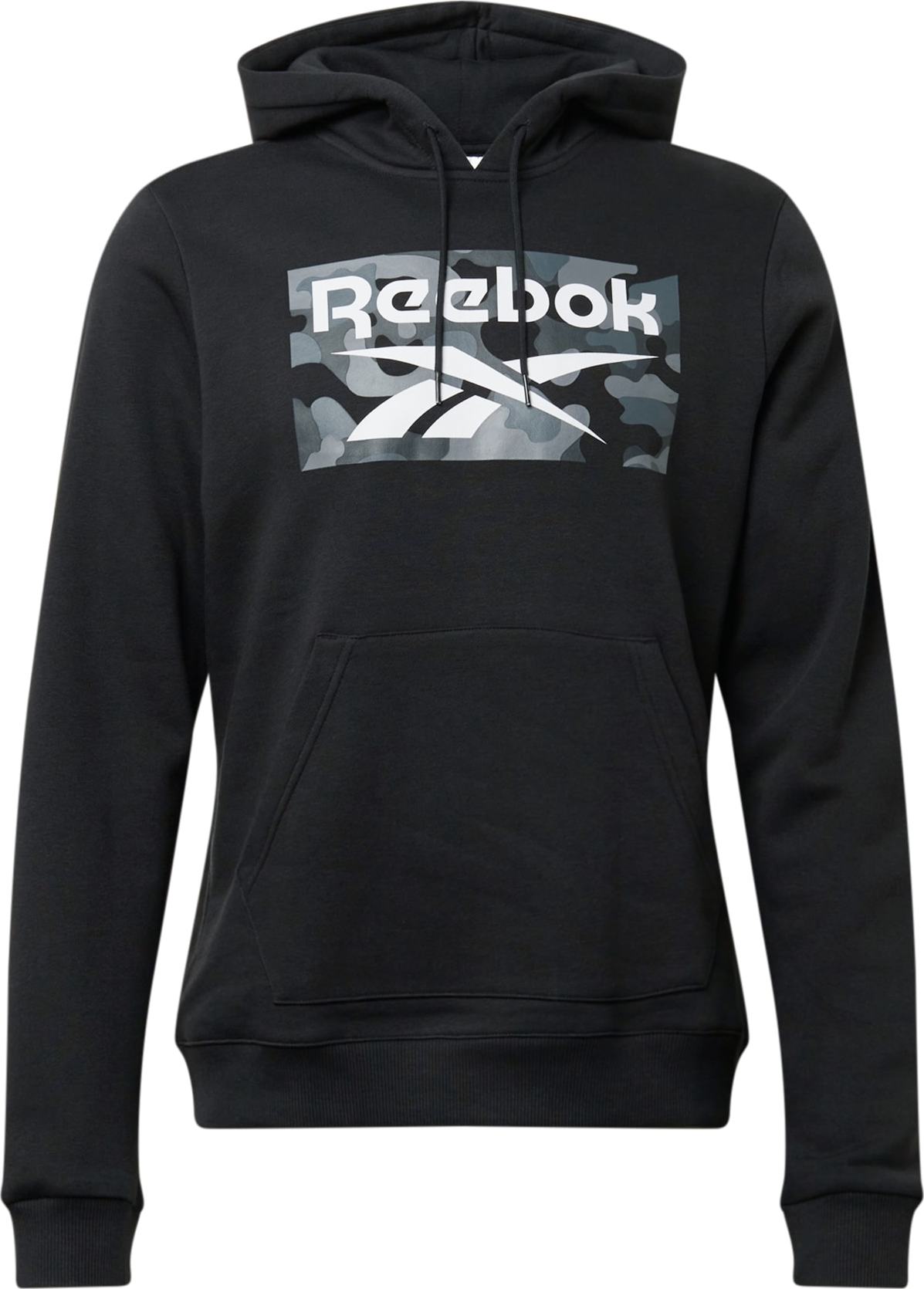 Reebok Sport Sportovní mikina světle šedá / tmavě šedá / černá / bílá