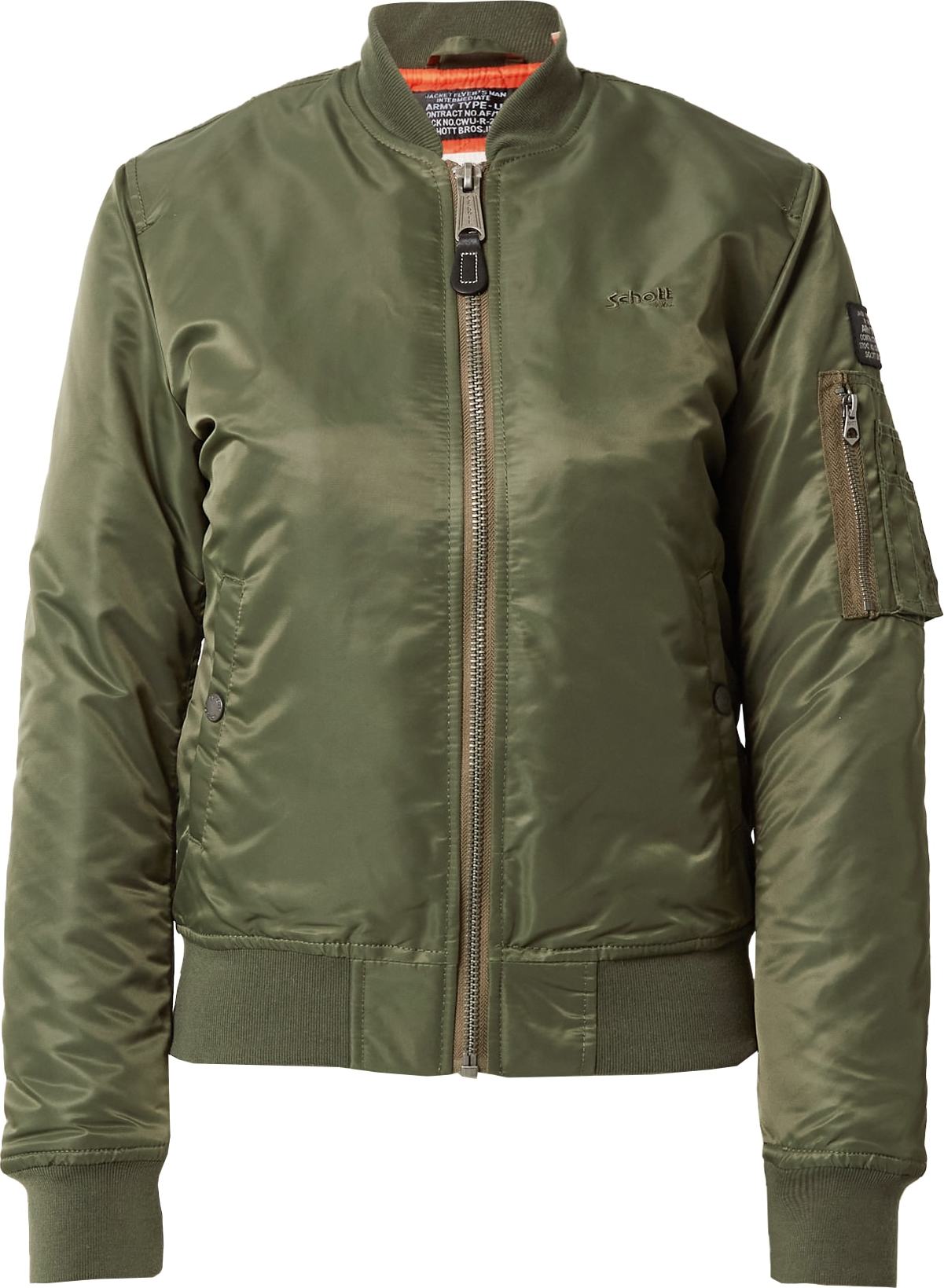 Schott NYC Přechodná bunda 'Airforce' khaki