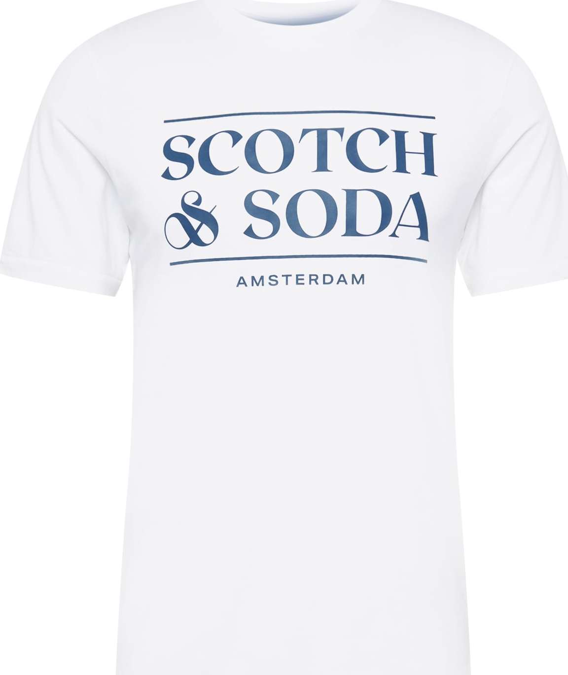 SCOTCH & SODA Tričko marine modrá / bílá