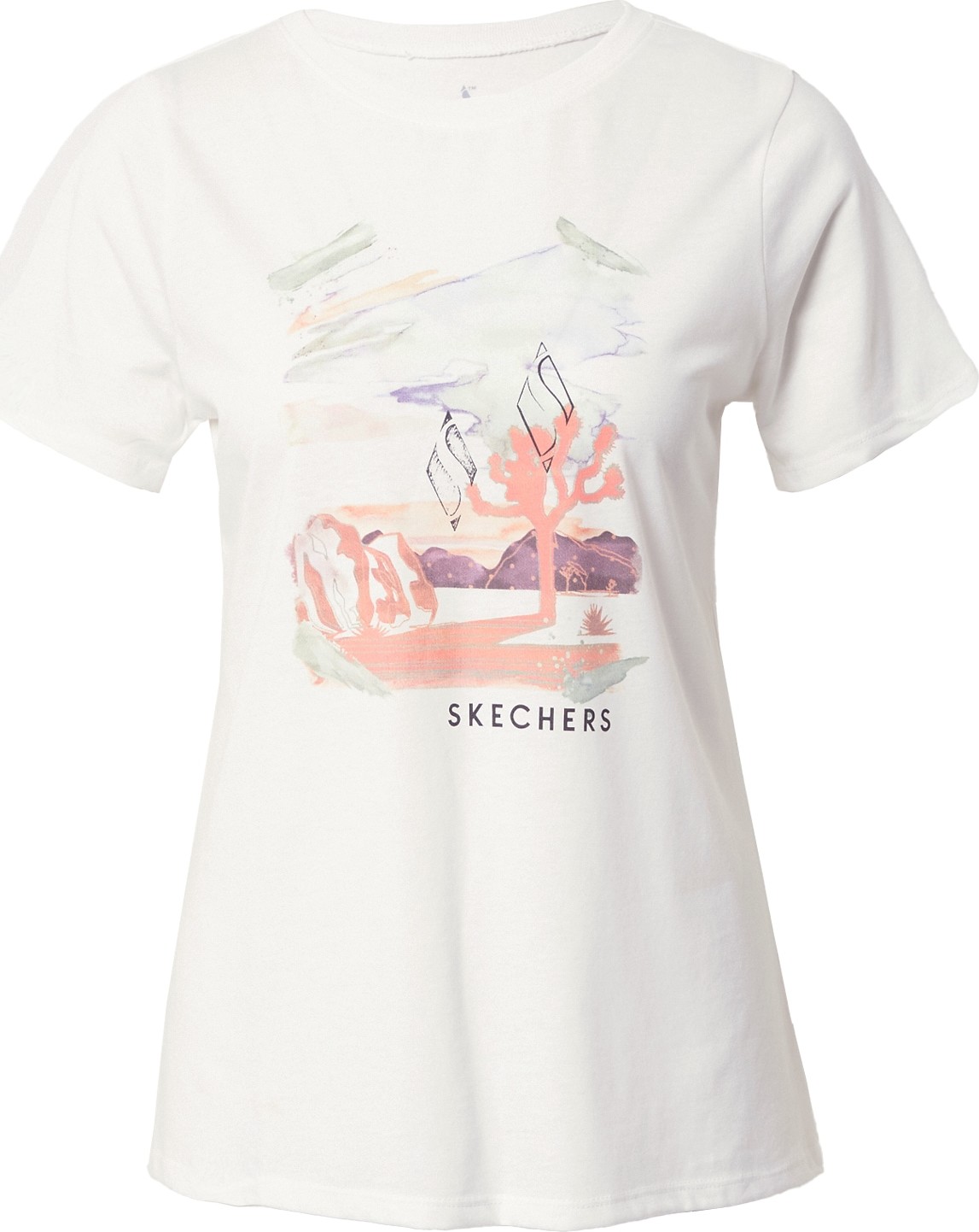 Skechers Performance Funkční tričko korálová / bílá