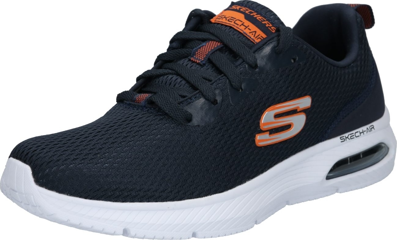 SKECHERS Tenisky 'Dyna-Air' námořnická modř / oranžová / bílá