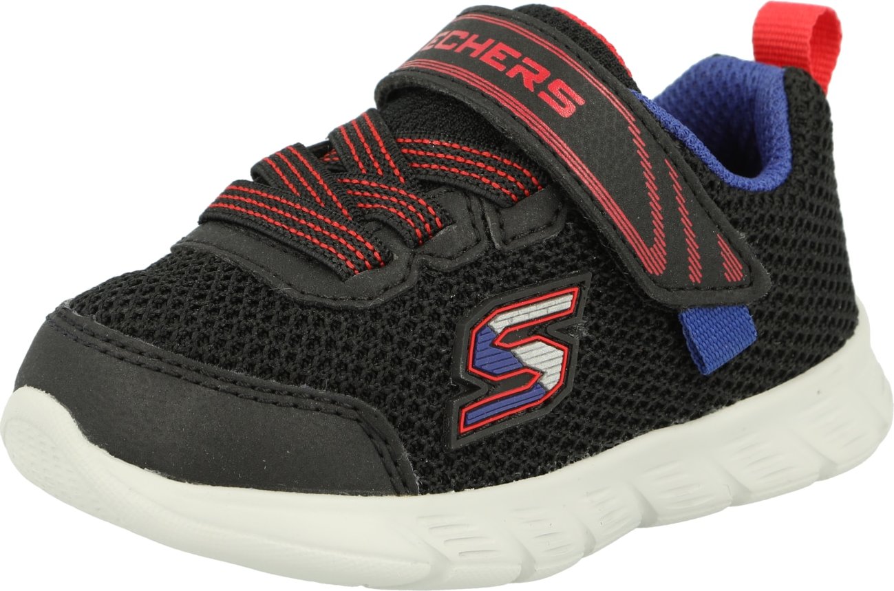 SKECHERS Tenisky modrá / šedá / červená / černá