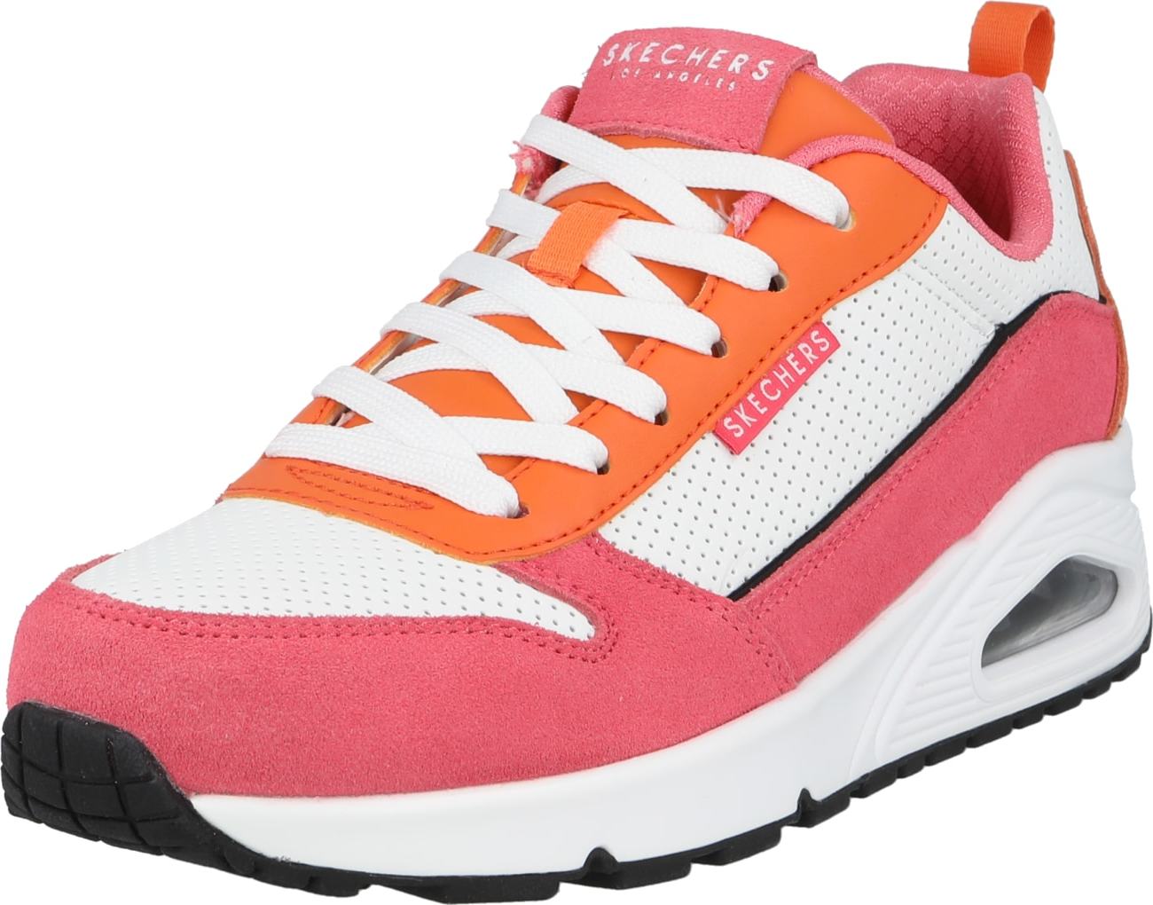 SKECHERS Tenisky oranžová / pink / bílá