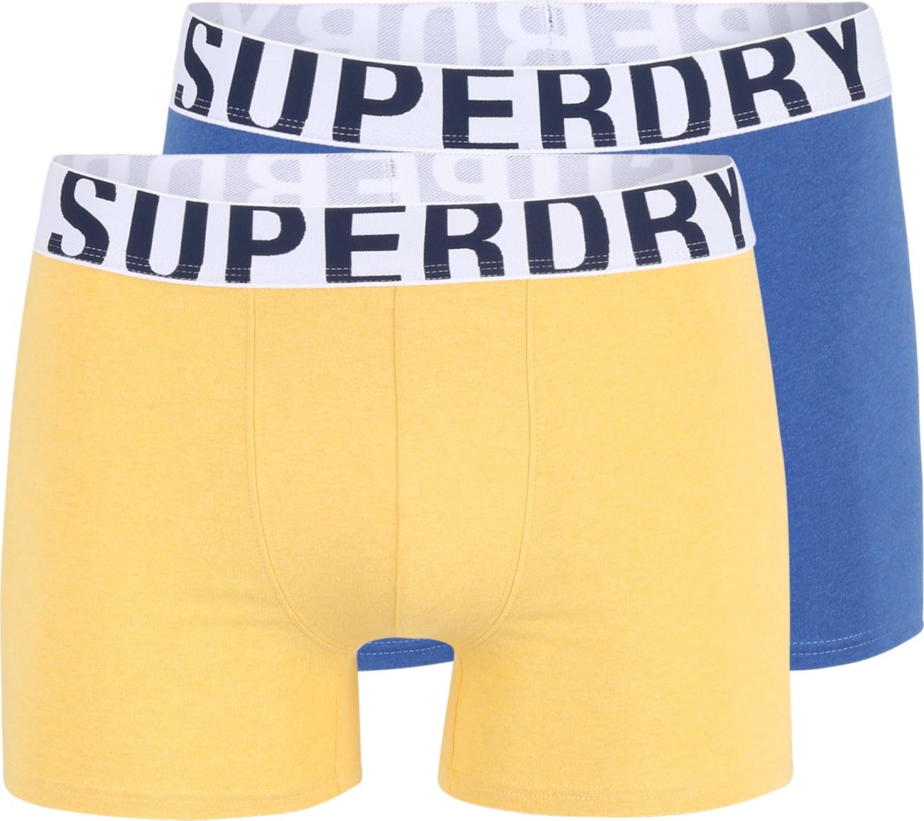 Superdry Boxerky tyrkysová / světle žlutá / černá / bílá