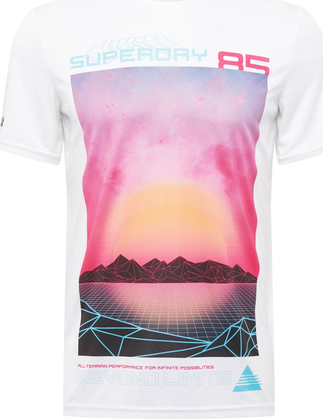 Superdry Funkční tričko 'Beyond Limits' fialová / mix barev / pink / černá / bílá