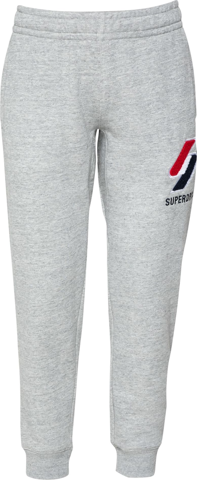 Superdry Kalhoty tmavě modrá / šedý melír / červená / bílá