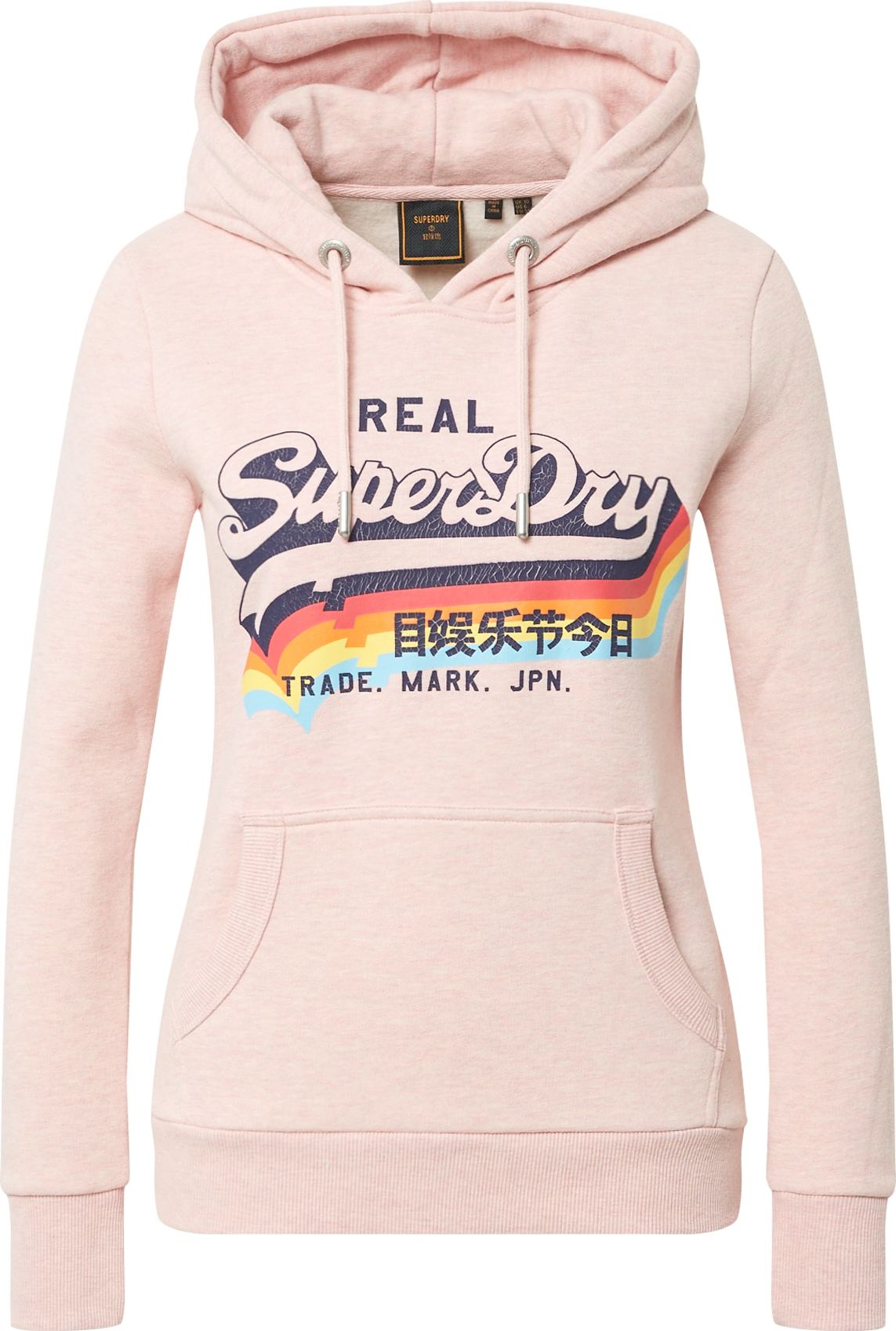 Superdry Mikina mix barev / růžová