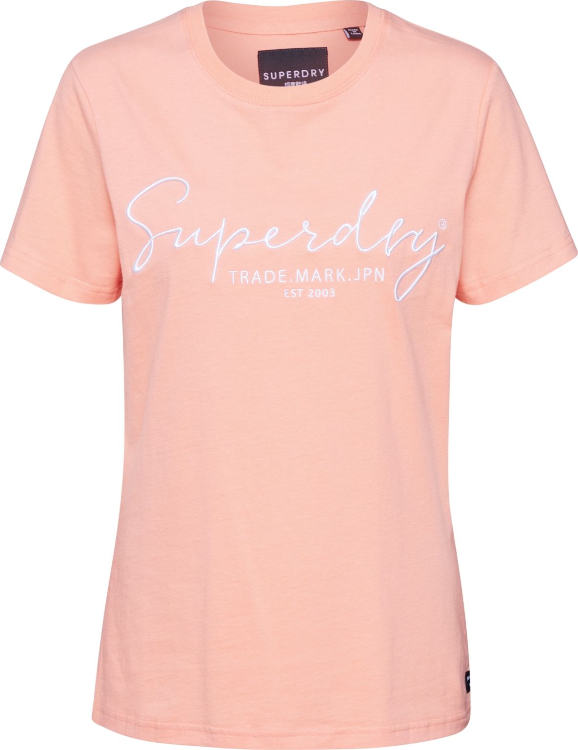 Superdry Tričko 'Alice' meruňková / bílá