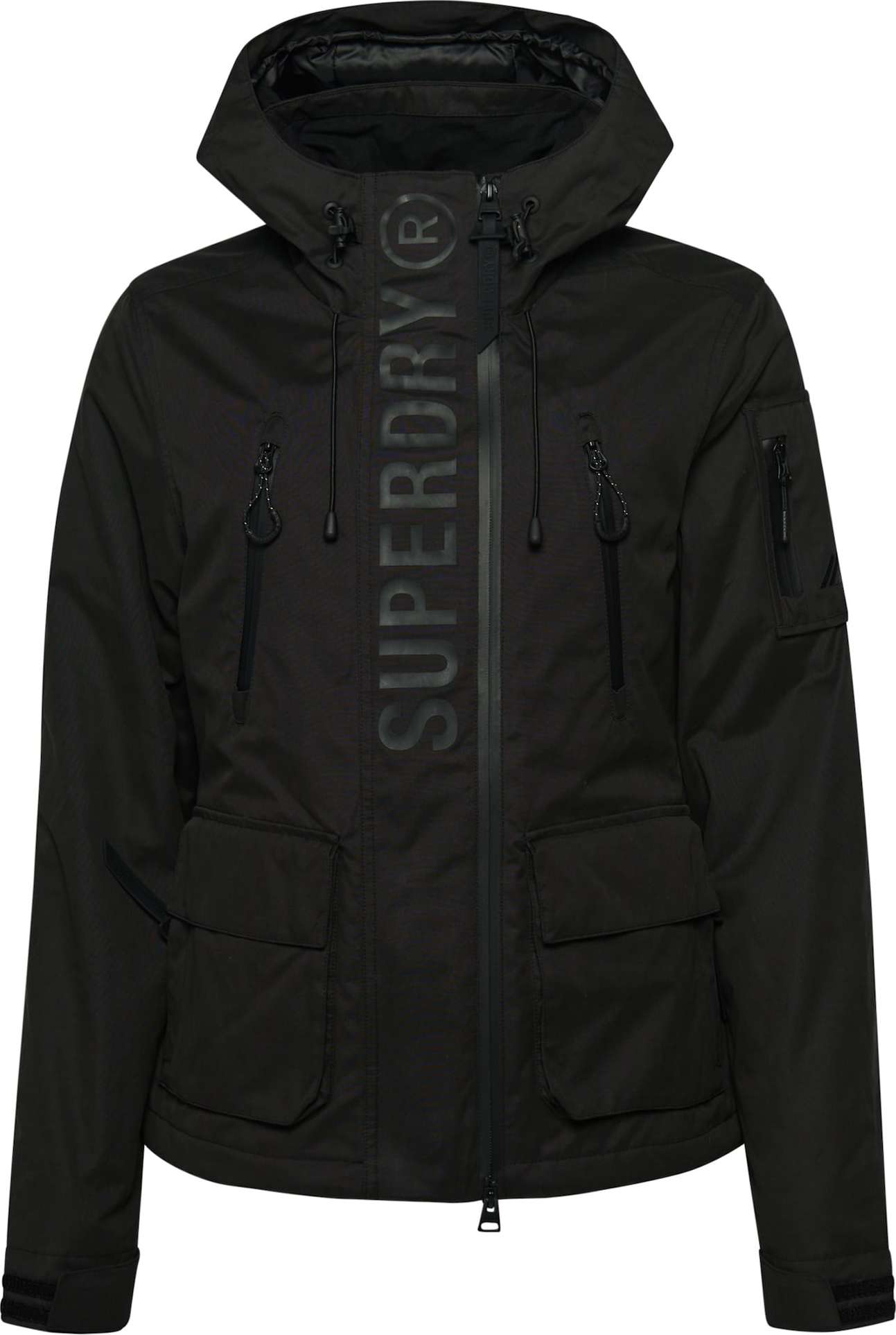 Superdry Zimní bunda marine modrá / černá