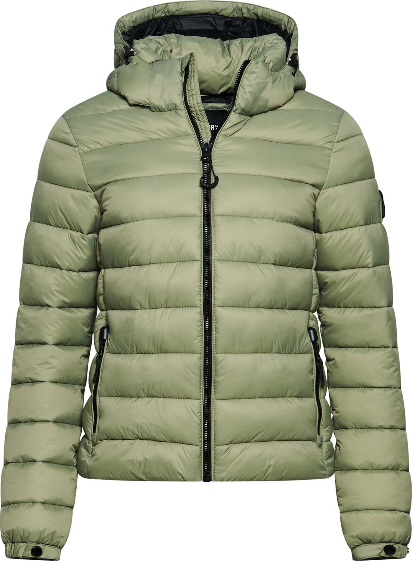 Superdry Zimní bunda šedá / khaki / černá