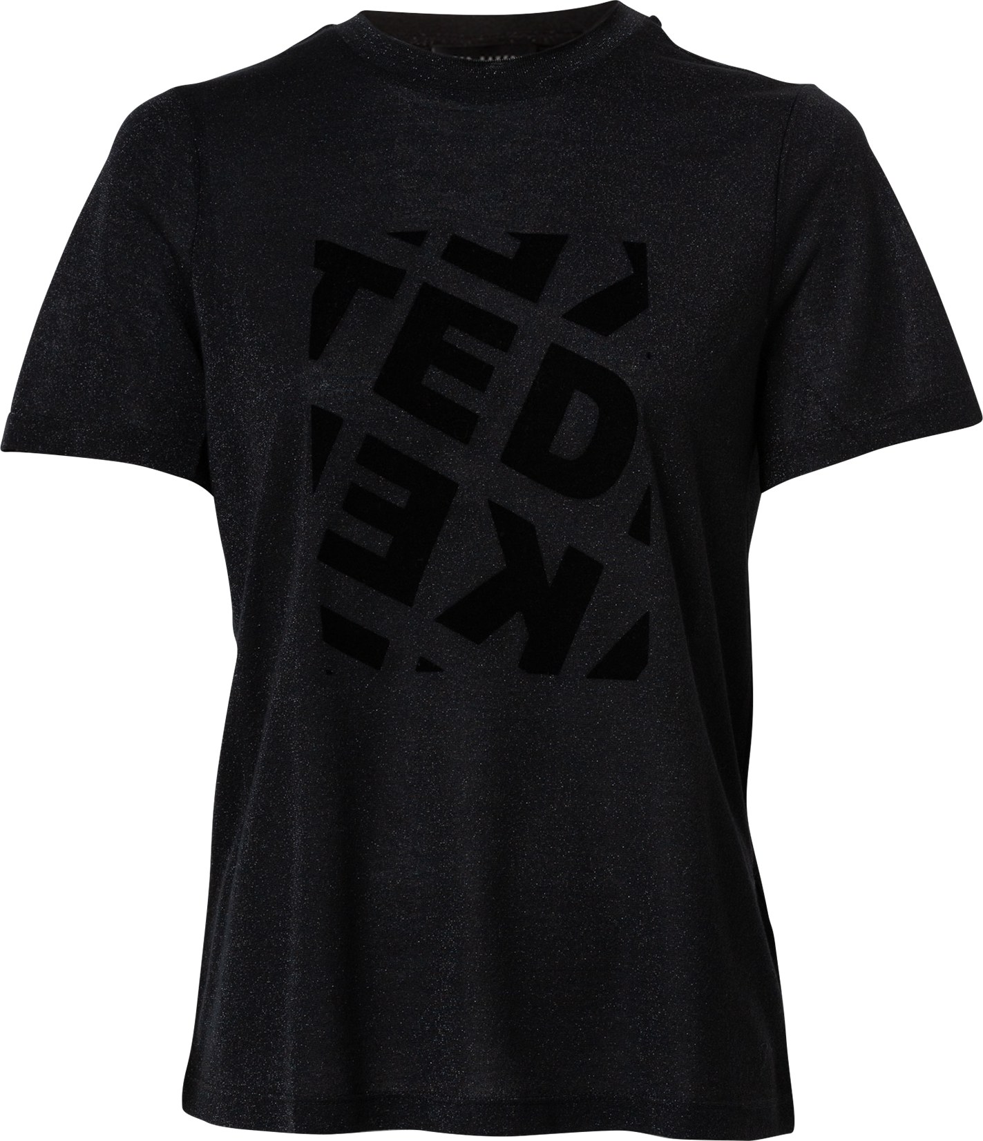 Ted Baker Tričko černá / černý melír